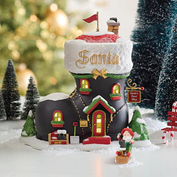 1st Edition Santa's Boot Shop Building North Pole Village