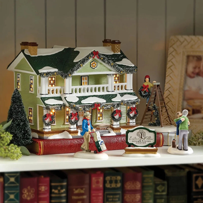 1st Edition Enduring Willow Senior Center Building Snow Village