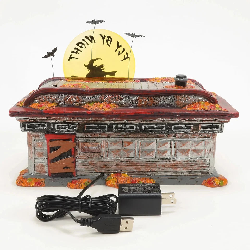 Fly By Night Diner - Snow Village Halloween - Thumbnail 3