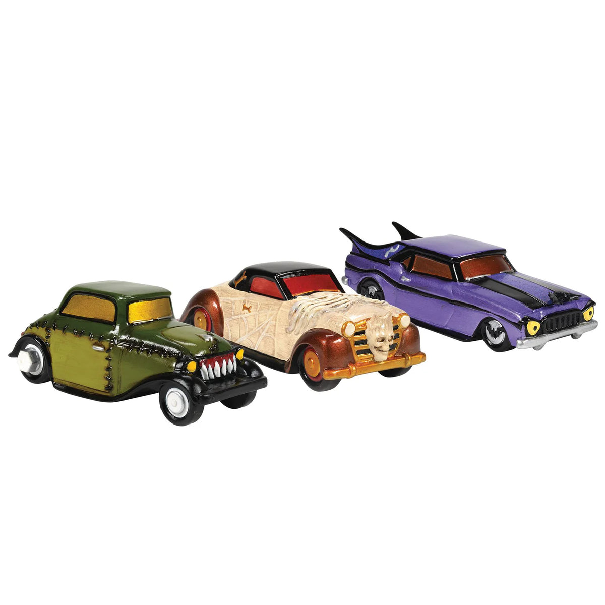 Creepy Cars Set of 3 - Snow Village Halloween