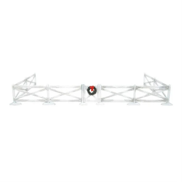 White Crossbuck Fence Set of 5