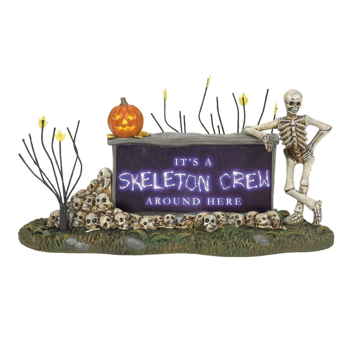 We’re A Skeleton Crew Sign – Modern Display