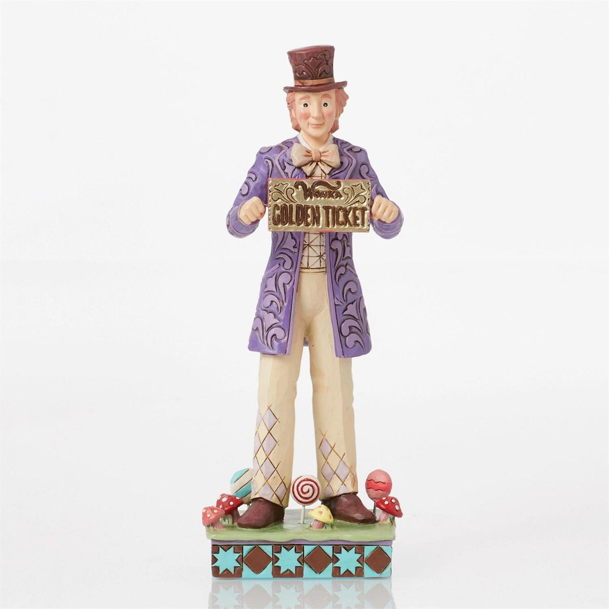 Willy Wonka with Rotating Chocolate Bar Jim Shore Figurine