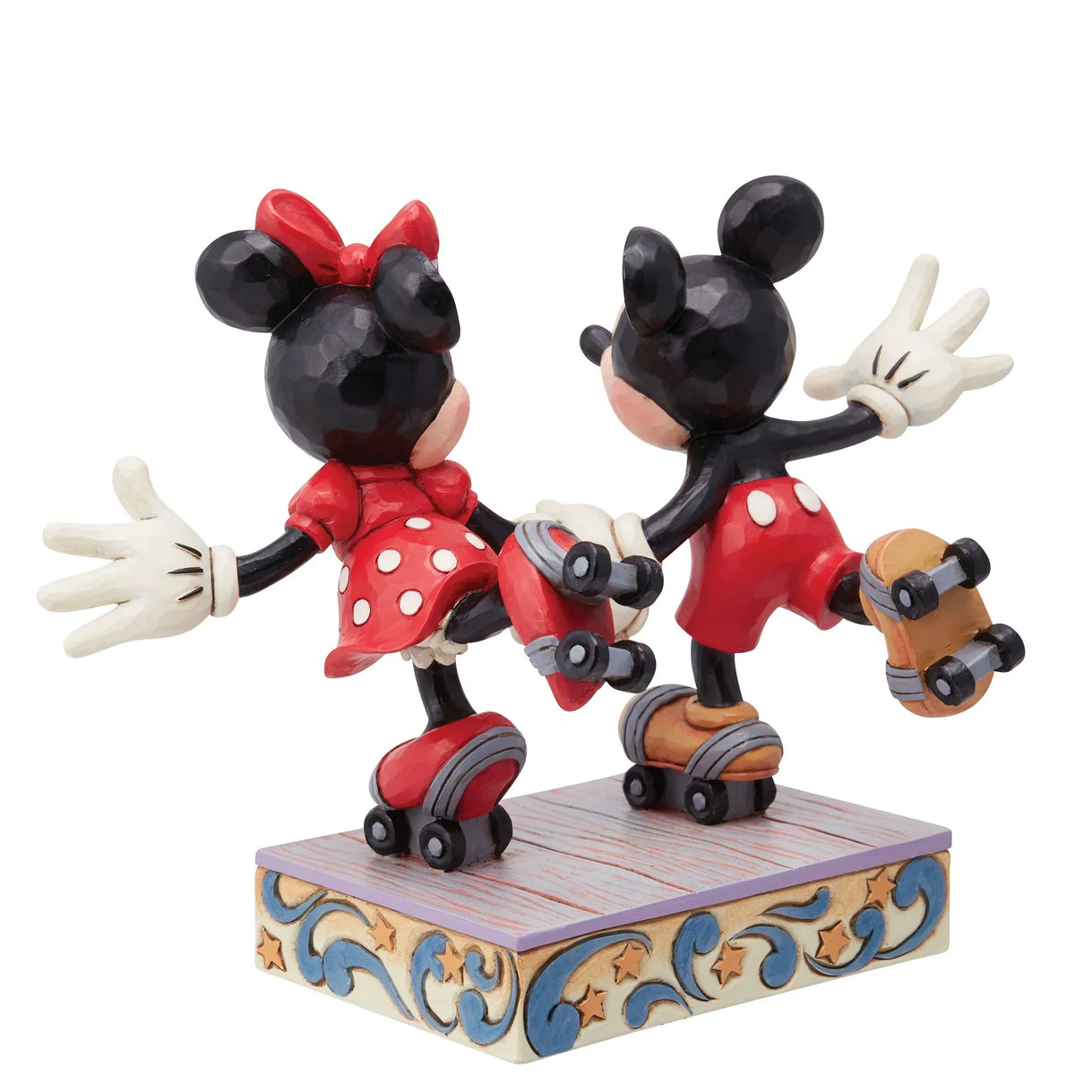 Mickey Minnie Roller Skating Disney Figurine