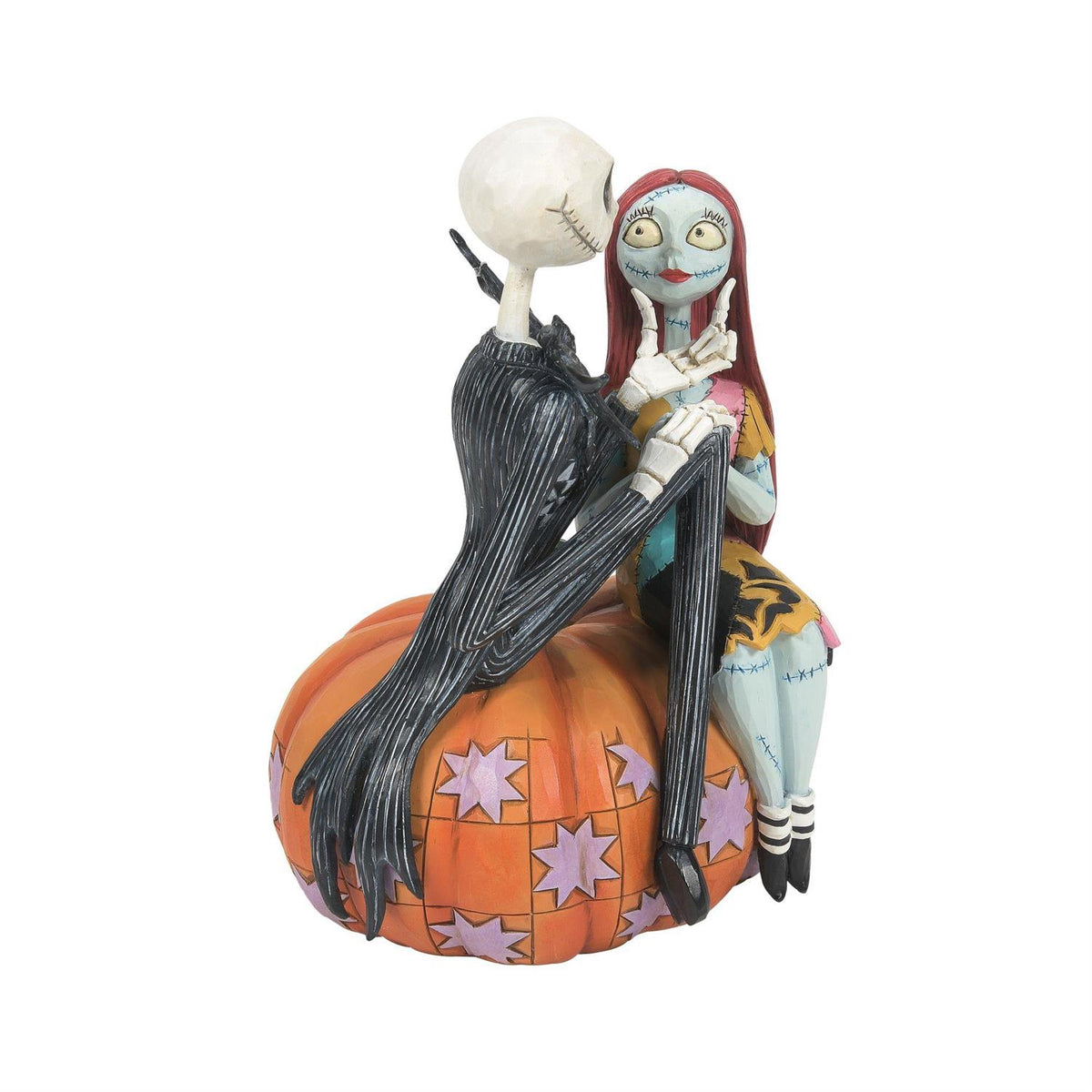 Disney Traditions Nightmare Before Christmas Jack & Sally on Pumpkin