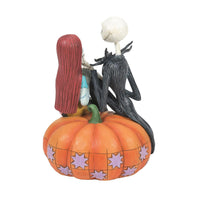 Disney Traditions Nightmare Before Christmas Jack & Sally on Pumpkin