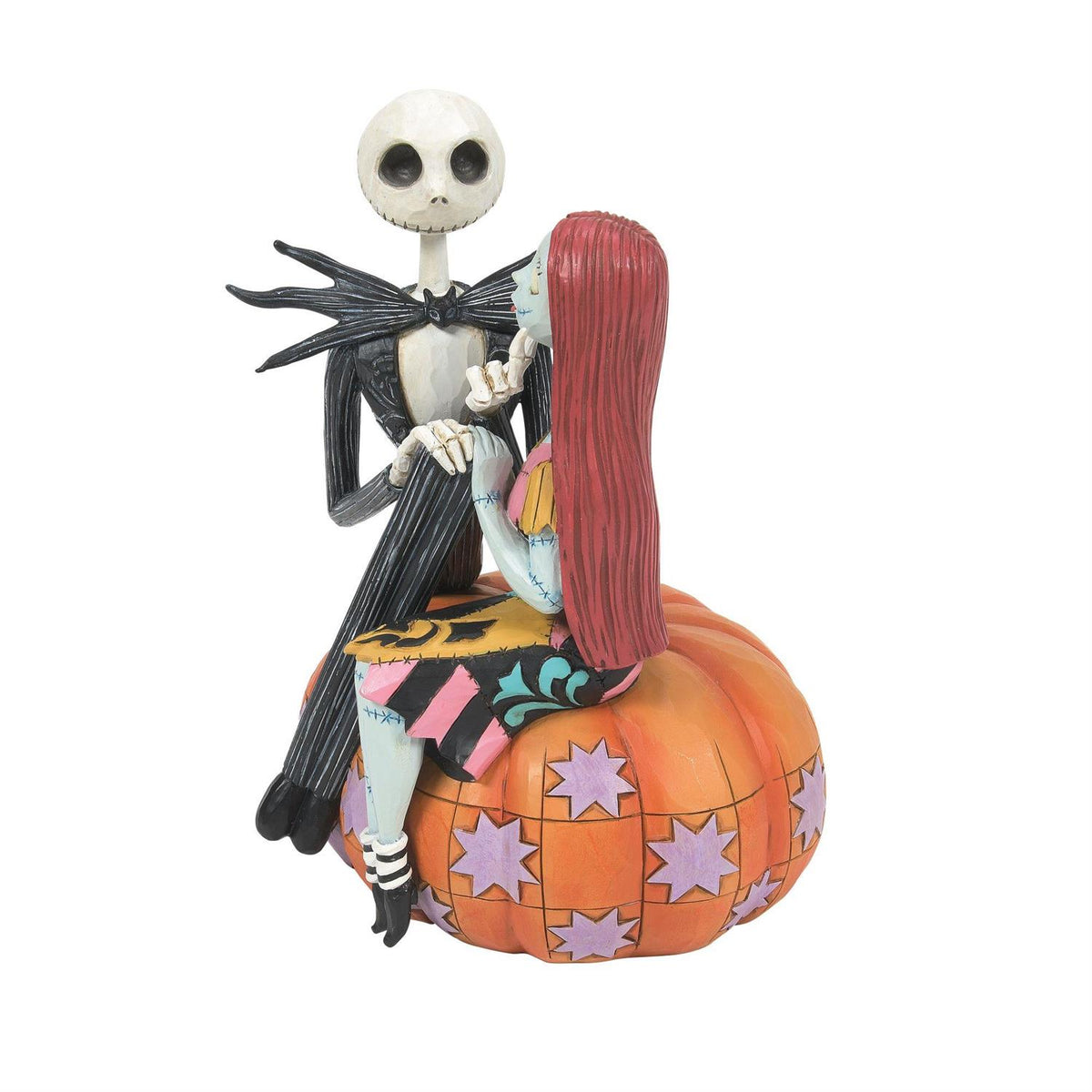 Disney Traditions Nightmare Before Christmas Jack & Sally on Pumpkin