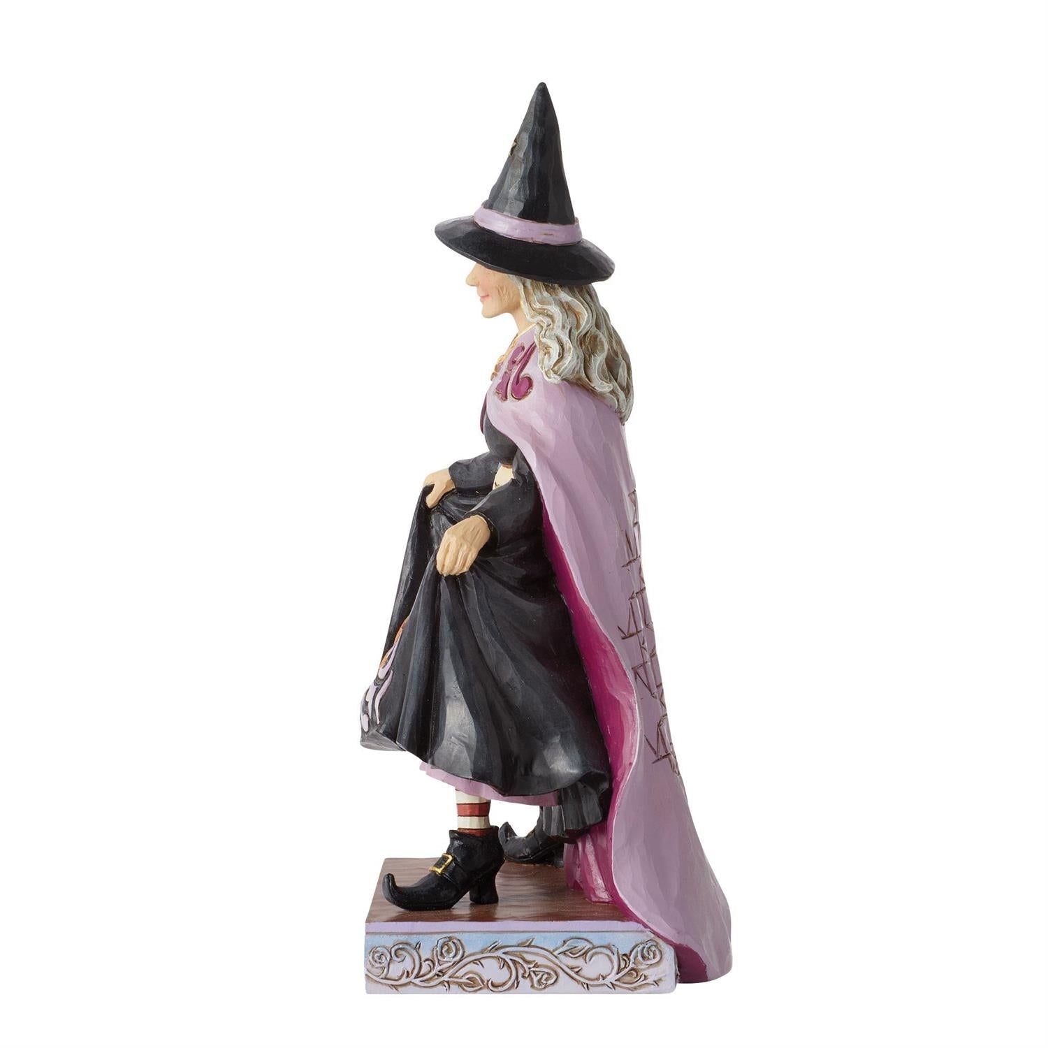 Jim Shore Heartwood Creek Witch with Pumpkins in Skirt – Modern