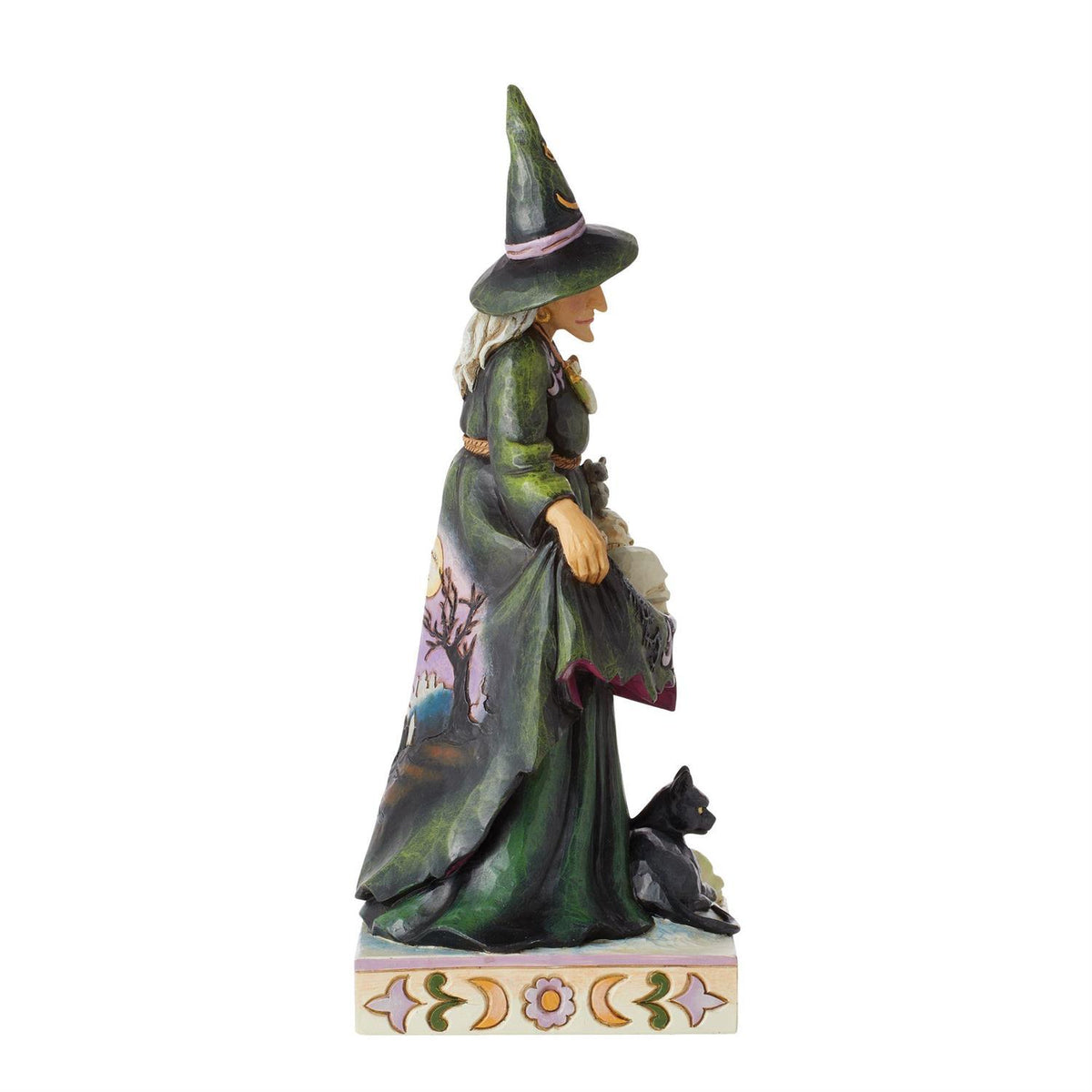 Jim Shore Heartwood Creek Scary Witch with Skull Skirt