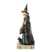 Jim Shore Heartwood Creek Scary Witch with Skull Skirt