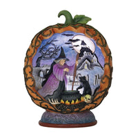 Jim Shore Heartwood Creek Lighted Pumpkin Diorama