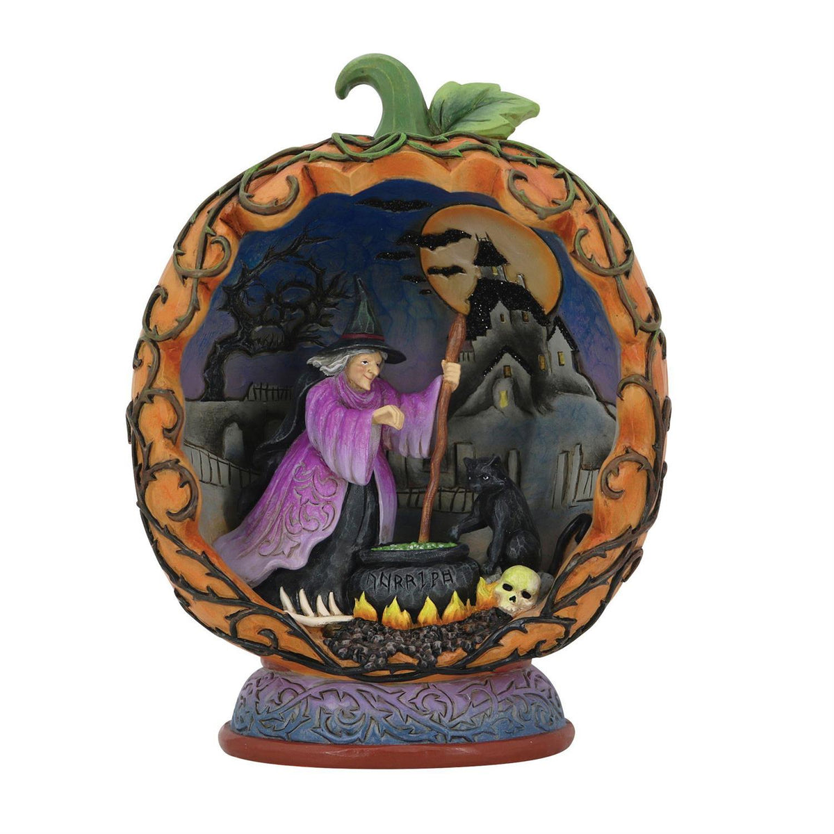 Jim Shore Heartwood Creek Lighted Pumpkin Diorama