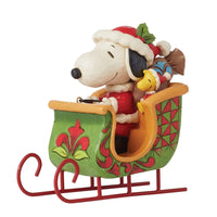 Snoopy & Woodstock In Sleigh