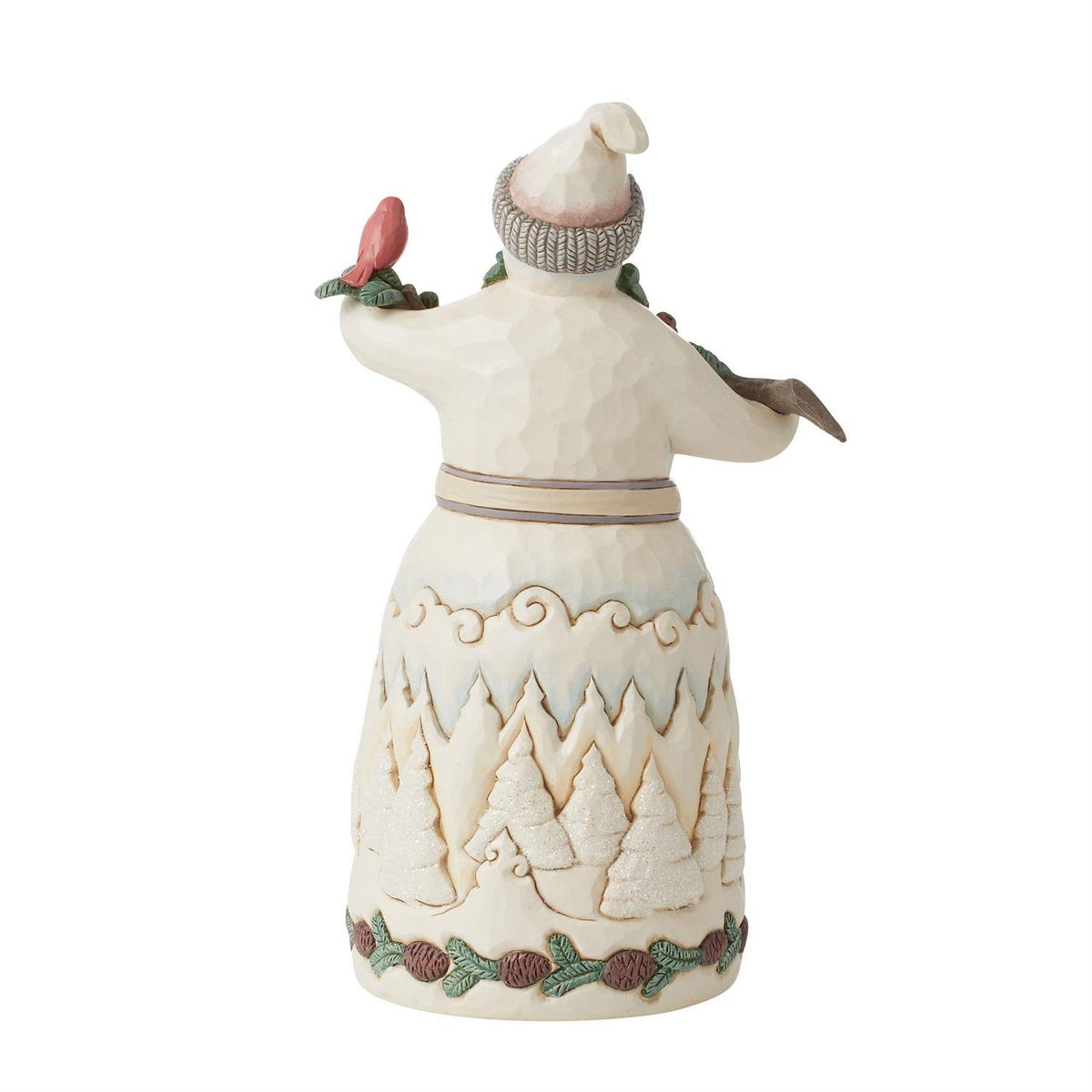 Jim Shore Heartwood Creek Woodland Snowman with Pine Garland