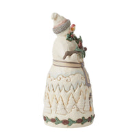 Jim Shore Heartwood Creek Woodland Snowman with Pine Garland