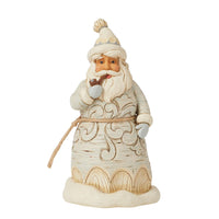 Jim Shore Heartwood Creek Woodland Carved Santa with Pipe