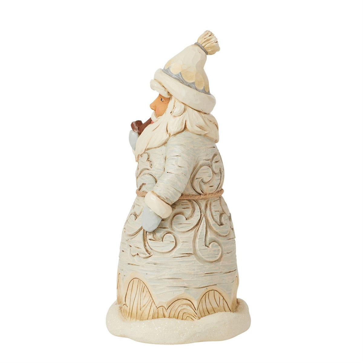 Jim Shore Heartwood Creek Woodland Carved Santa with Pipe