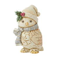 Jim Shore Heartwood Creek Woodland Owl with Scarf