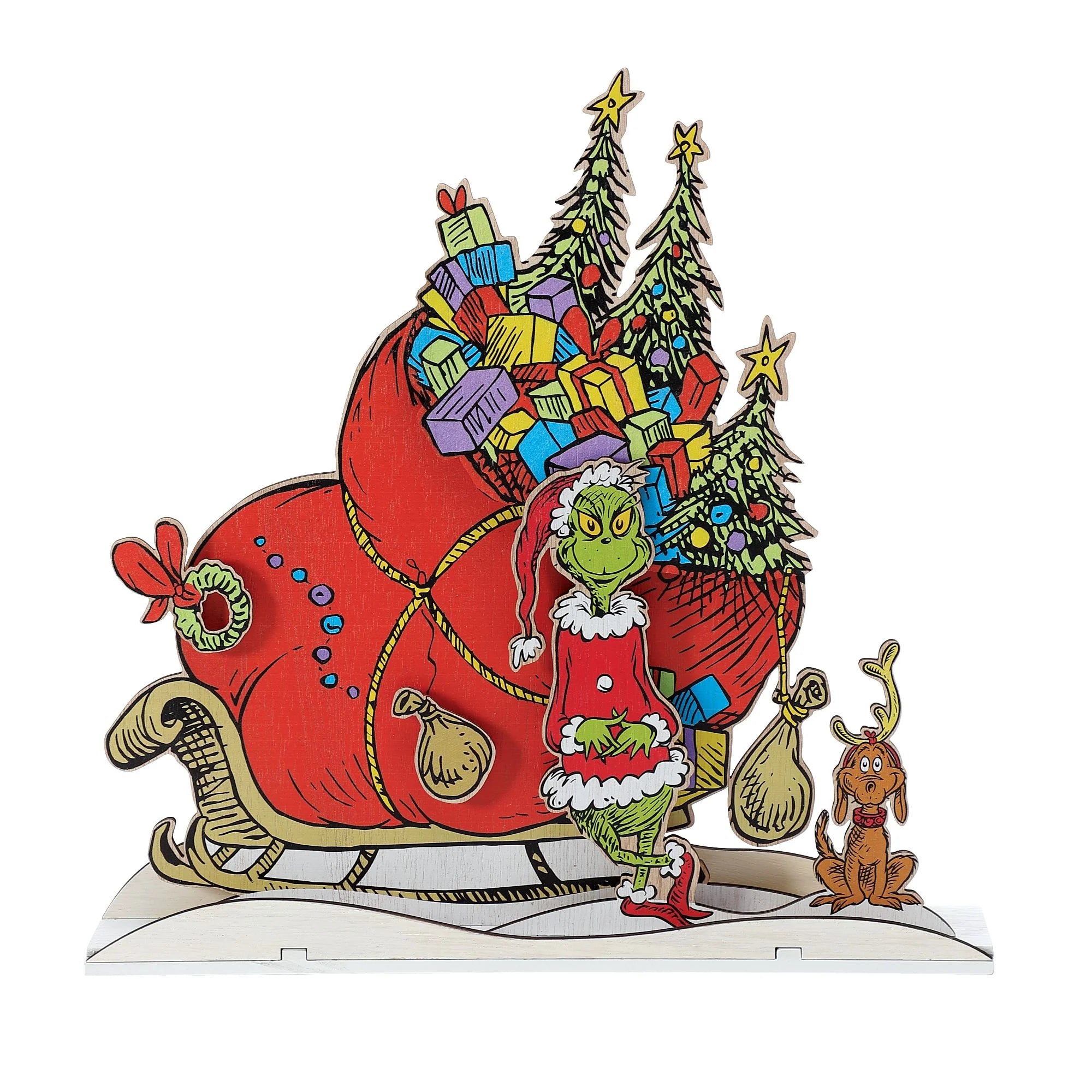 Grinch Sleigh Mantle Decor - Thumbnail 2
