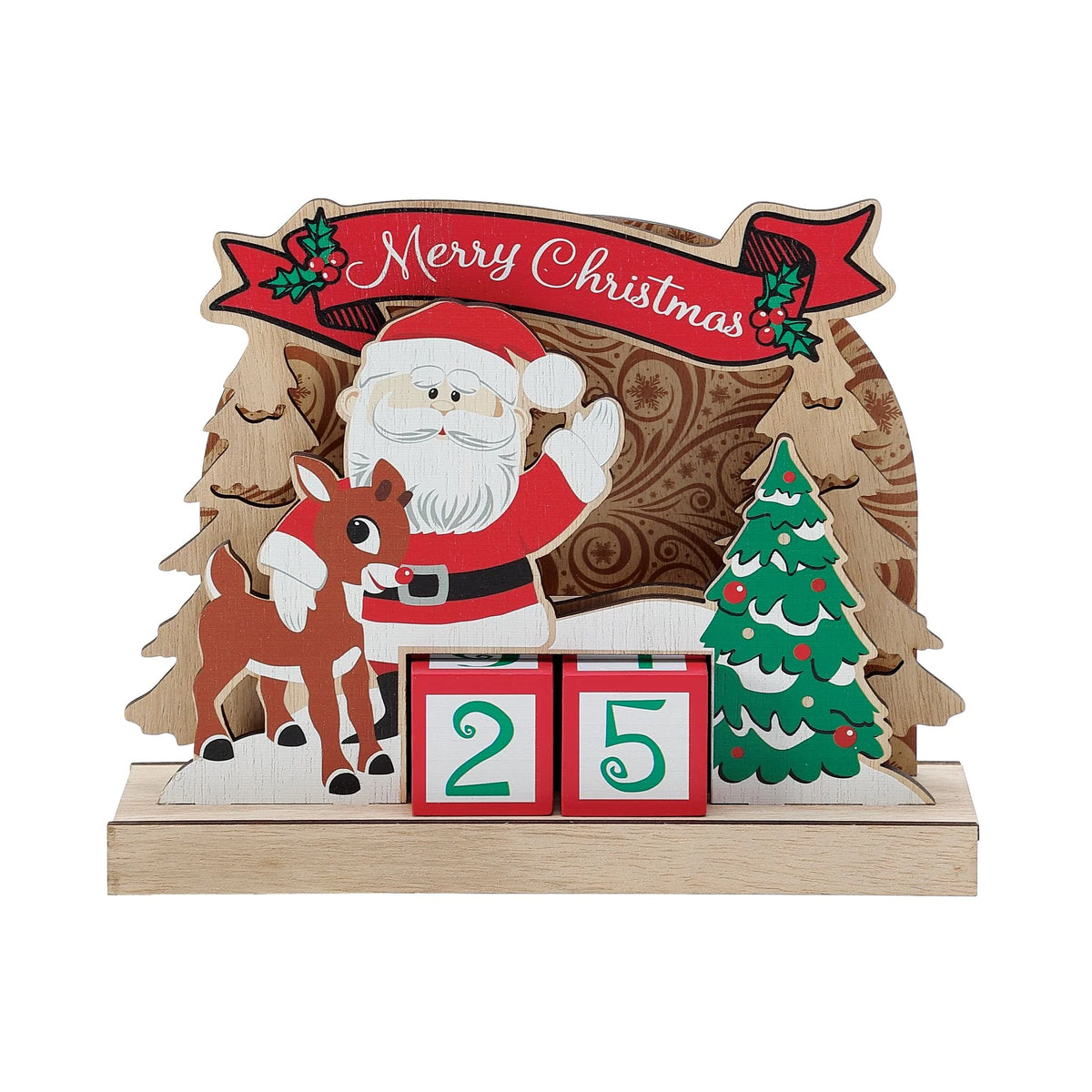 Rudolph the Red Nosed Reindeer and Santa Countdown Advent Calendar