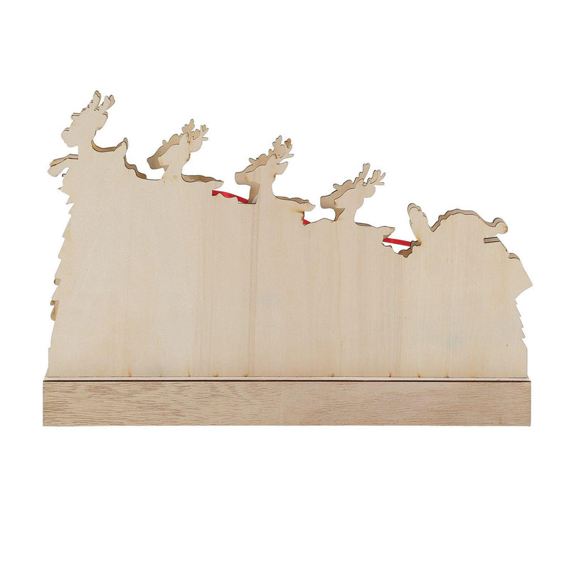 Flourish Lit Rudolph Sleigh Decor