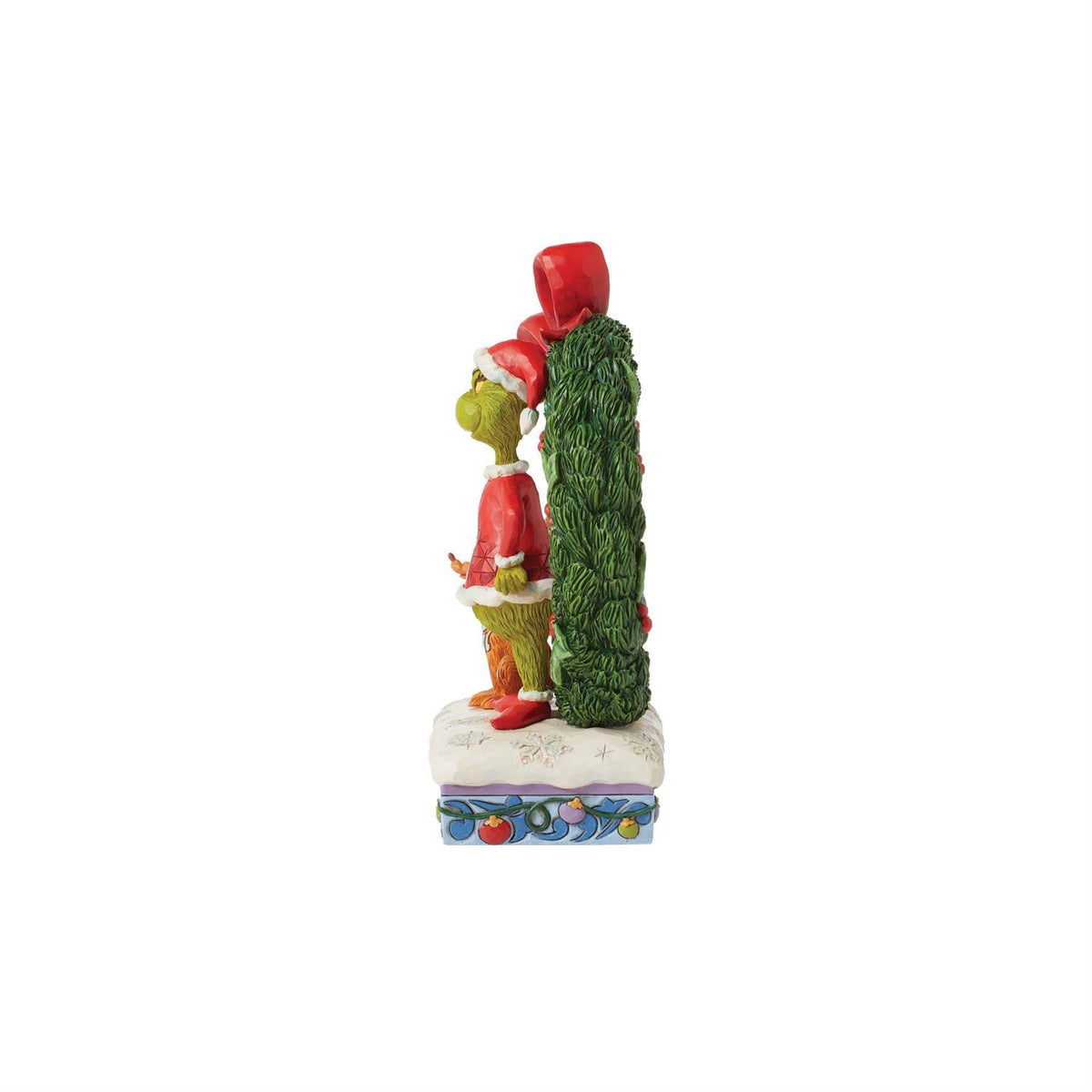 Jim Shore Dr. Seuss Grinch and Max in Wreath Figurine