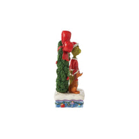 Jim Shore Dr. Seuss Grinch and Max in Wreath Figurine