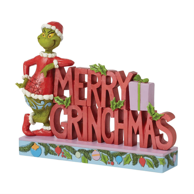 Jim Shore Dr. Seuss Grinch Grinchmas Word