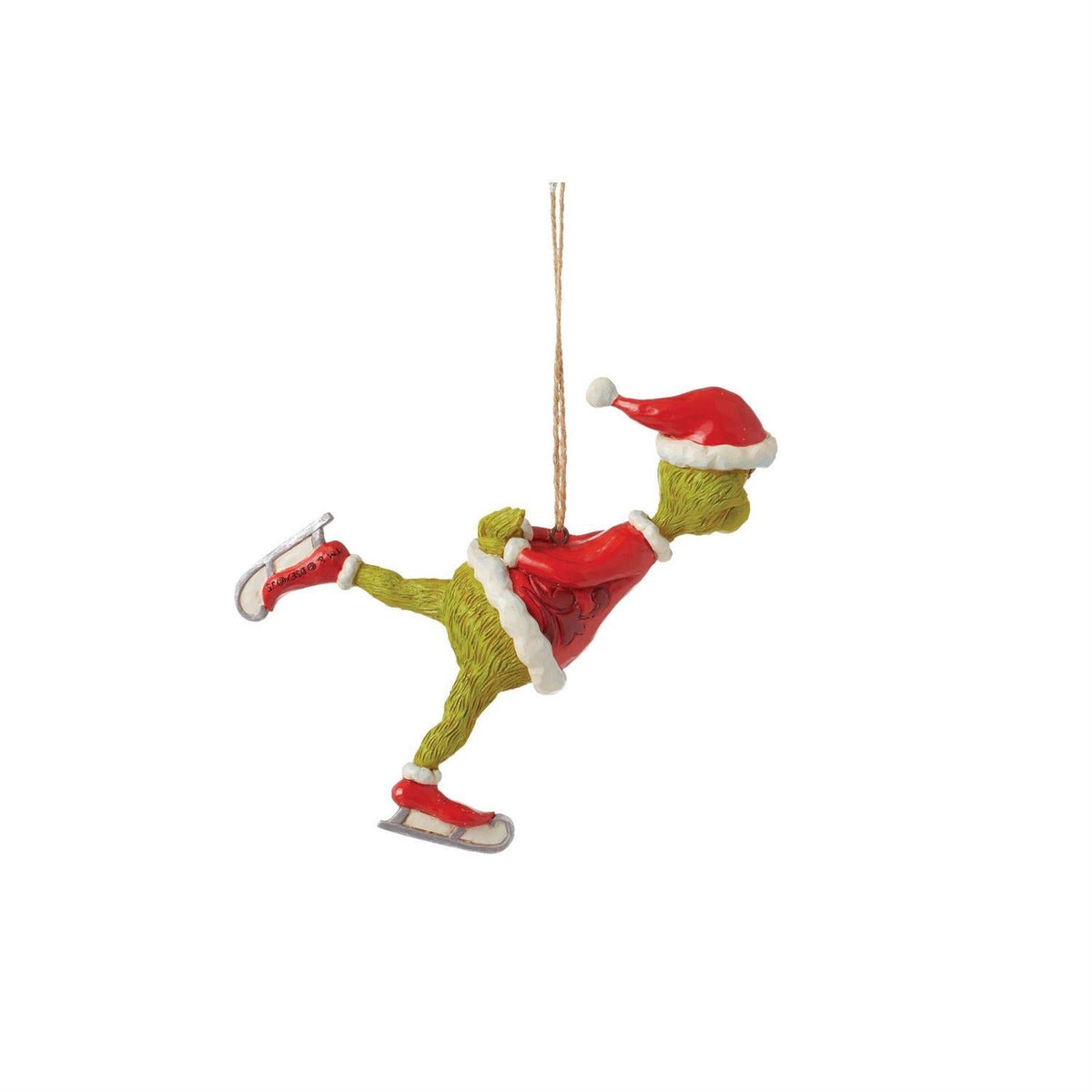 Jim Shore Grinch Ice Skating Ornament