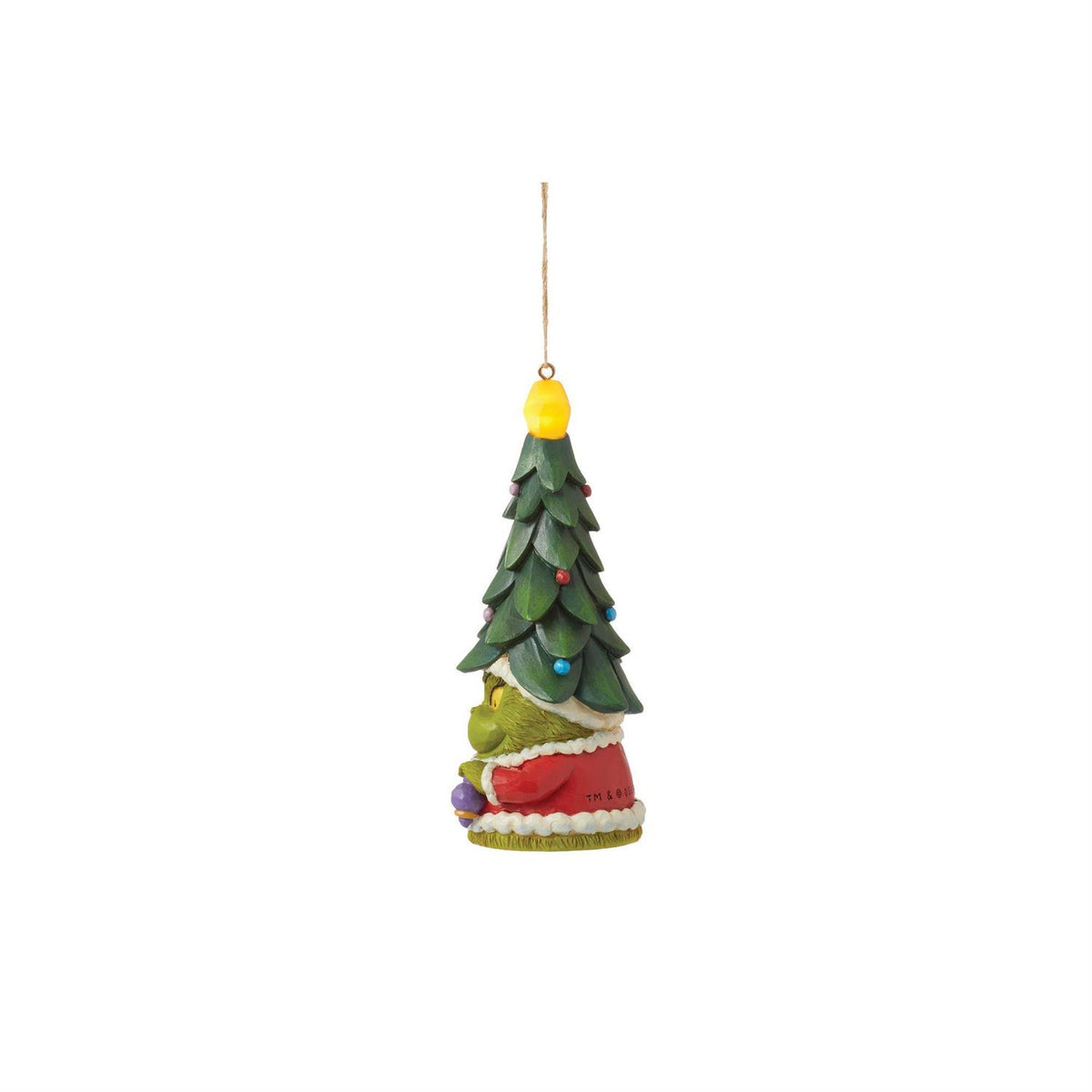 Jim Shore Grinch Gnome with Tree Hat Ornament