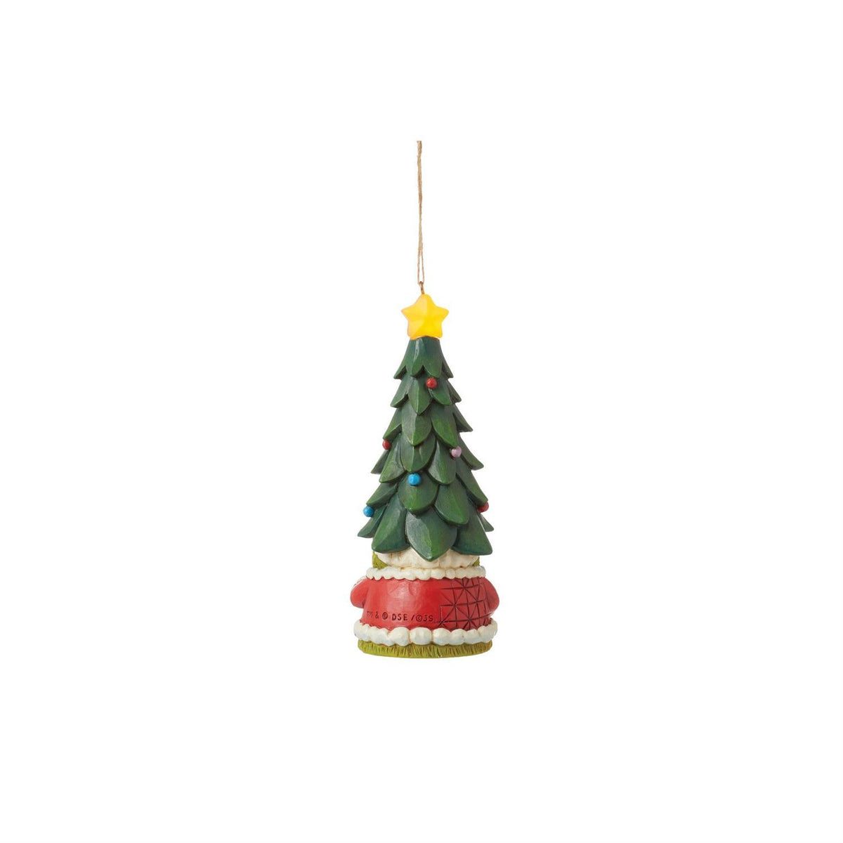 Jim Shore Grinch Gnome with Tree Hat Ornament