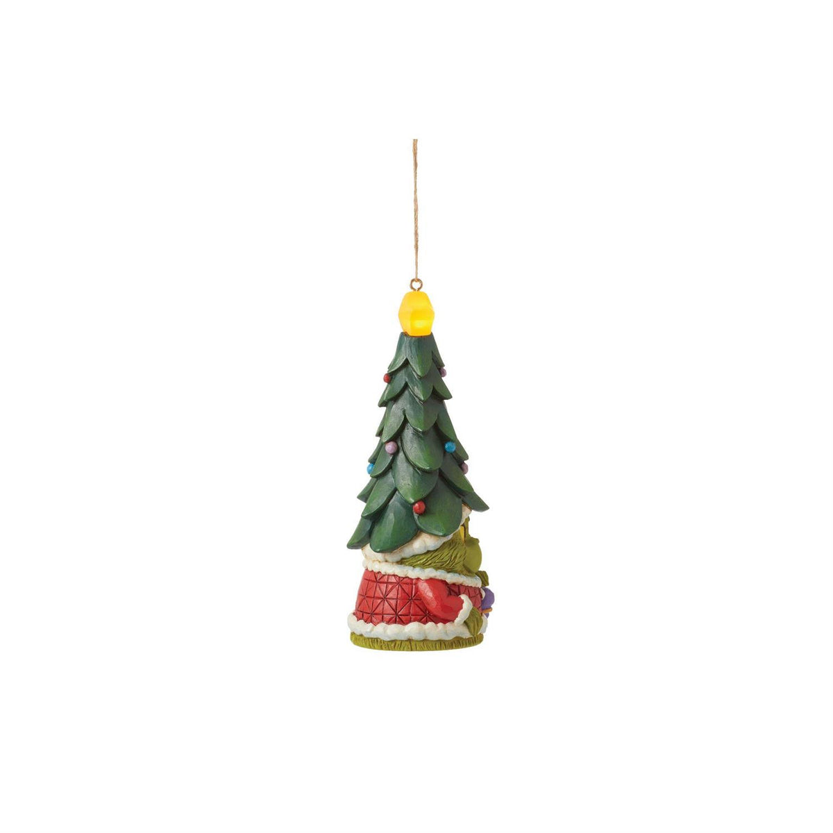 Jim Shore Grinch Gnome with Tree Hat Ornament