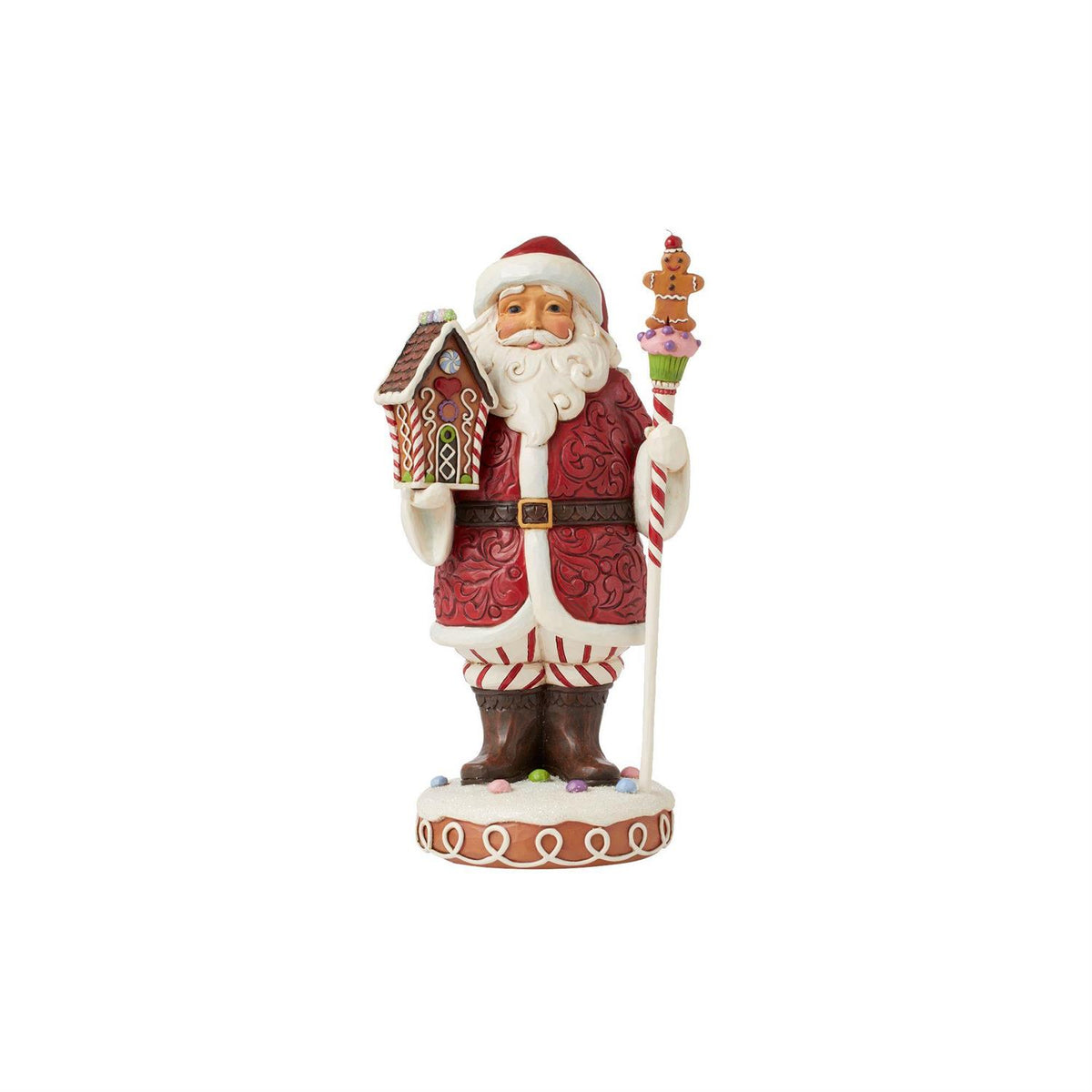 Jim Shore Heartwood Creek Gingerbread Santa Staff Figurine