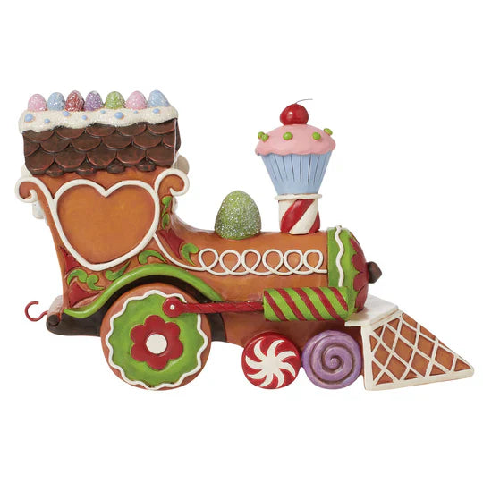 Jim Shore Heartwood Creek Gingerbread Train Engine Figurine