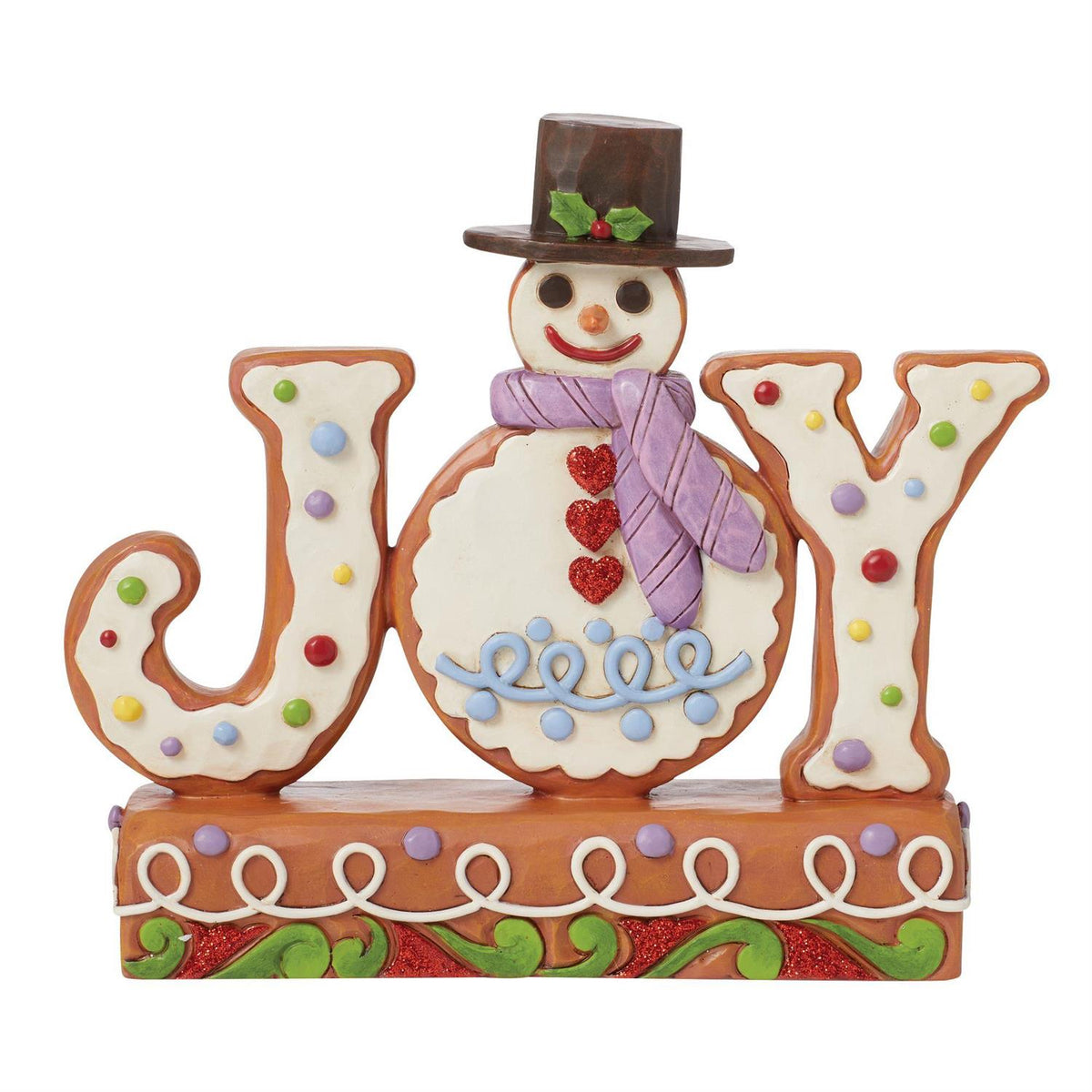 Jim Shore Heartwood Creek Gingerbread JOY Figurine