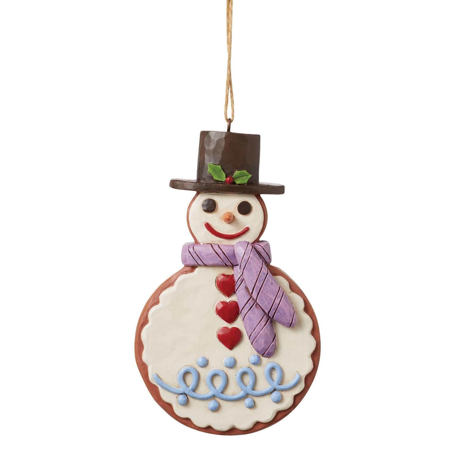 Jim Shore Sweets Snowman Bell Ornament - Thumbnail 2