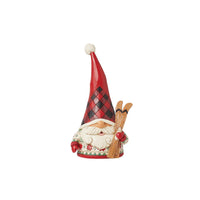 Jim Shore Heartwood Creek Highland Glen Gnome with Skis