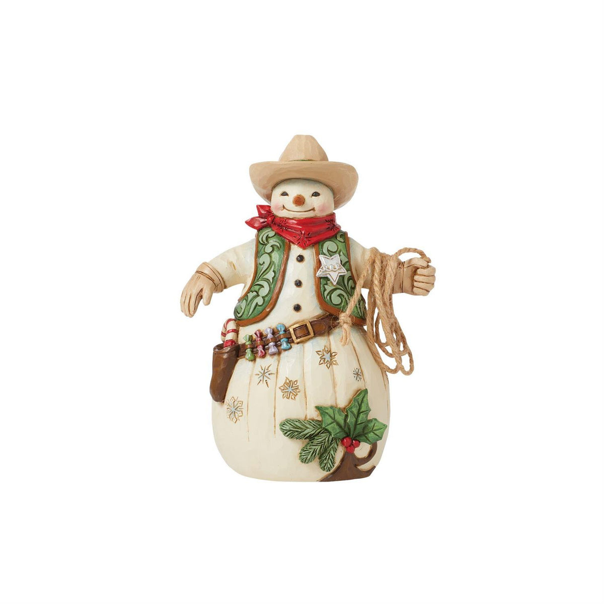 Jim Shore Heartwood Creek Cowboy Snowman