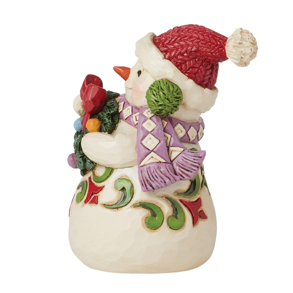 Jim Shore Heartwood Creek Mini Snowman Wearing Earmuffs