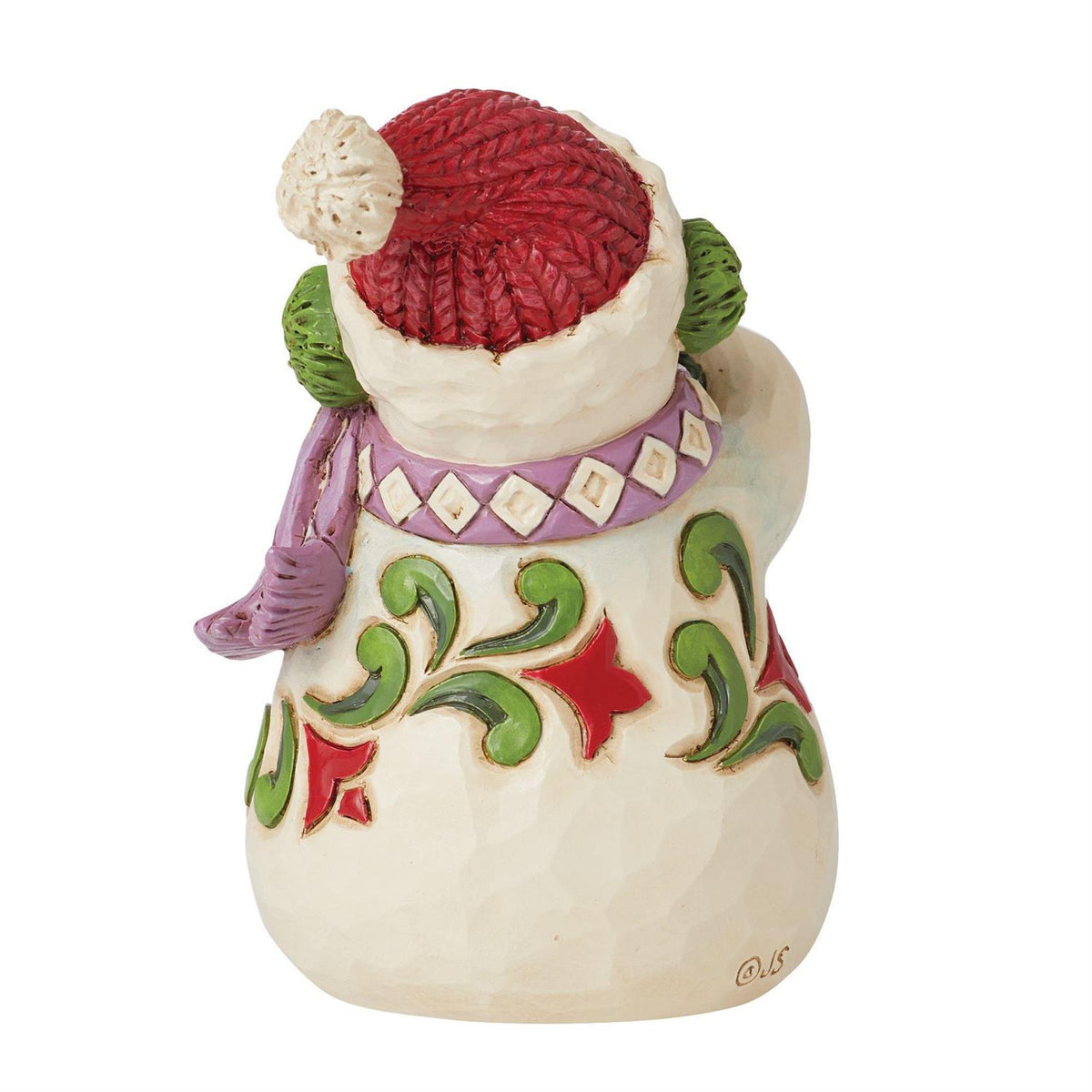 Jim Shore Heartwood Creek Mini Snowman Wearing Earmuffs