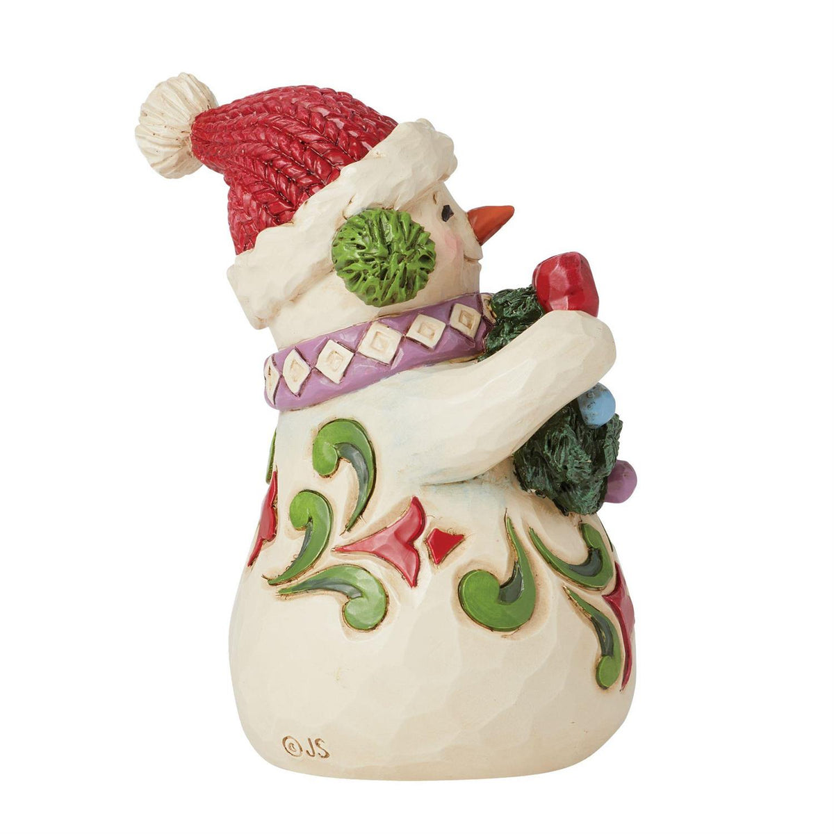 Jim Shore Heartwood Creek Mini Snowman Wearing Earmuffs