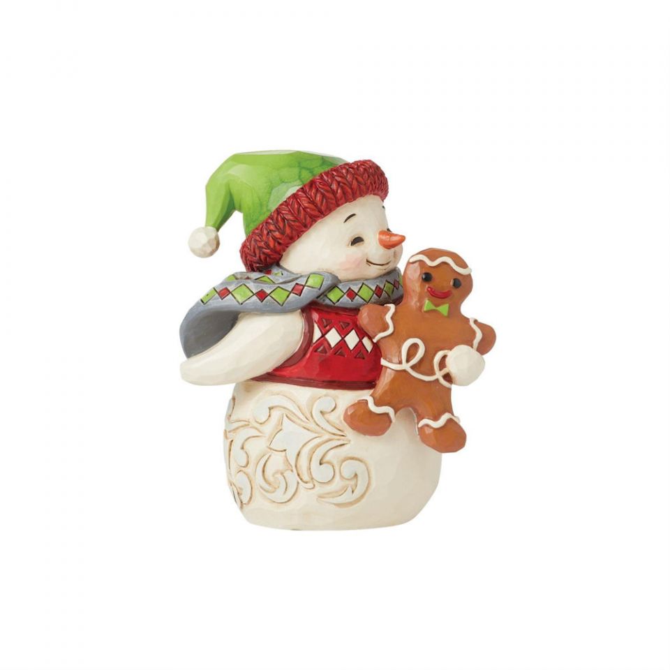 Mini Snowman with Gingerbread, Jim Shore