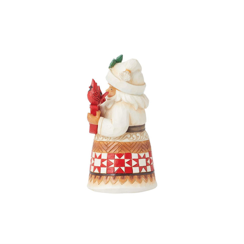 Jim Shore Heartwood Creek Pint Santa with JOY Sign Figurine