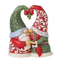 Jim Shore Heartwood Creek Gnomes Couple Under the Mistletoe