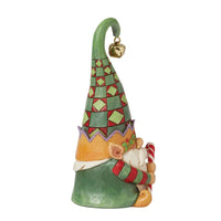 Jim Shore Heartwood Creek Gnome Elf Holding Candy Cane