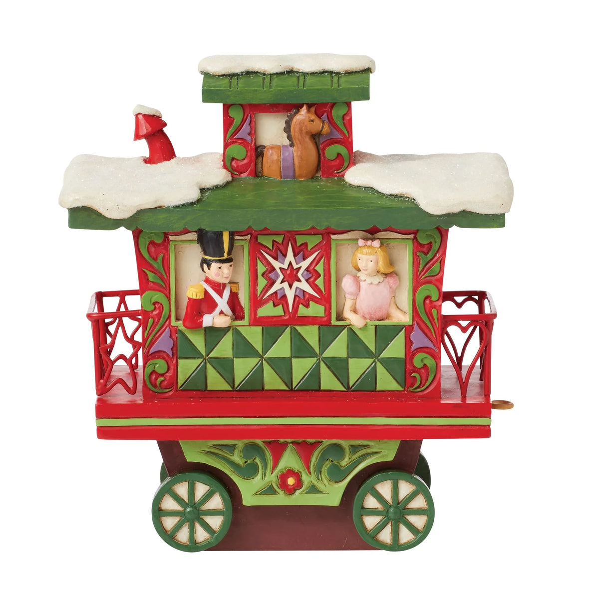 Annual Train Car Caboose Figurine