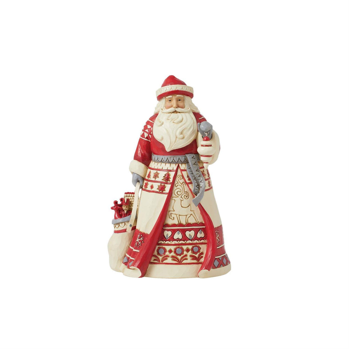 Jim Shore Heartwood Creek Nordic Noel Santa with Bag