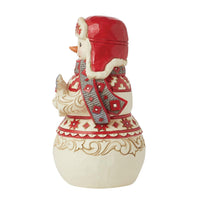 Jim Shore Heartwood Creek Nordic Noel Snowman with Noel Sign