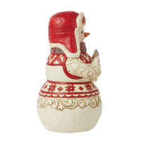 Jim Shore Heartwood Creek Nordic Noel Snowman with Noel Sign