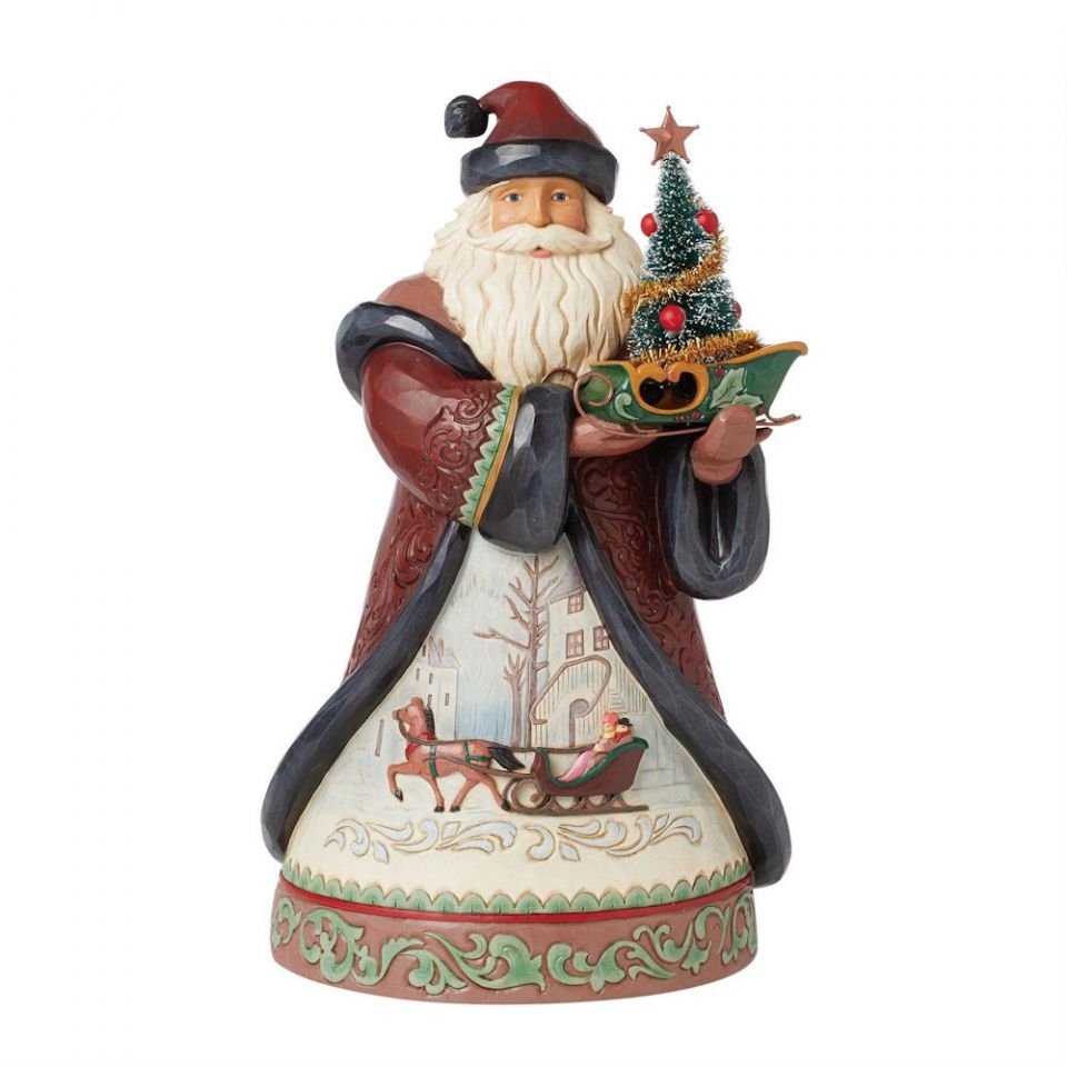 Holiday Manor Santa Sled, Jim Shore